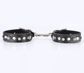 Love In Leather Spiked Leather Bondage Wrist Cuffs Default Title Cuffs And Restraints